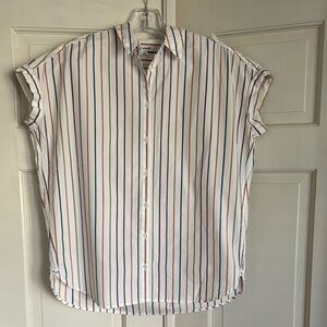 Madewell Striped Button-Up Shirt XXS